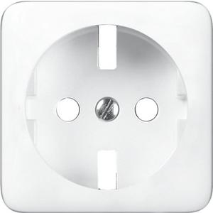 Abdeckung für Schalter, Taster, Dimmer, Jalousie - Einsatzplatte Steckdose Creo ultraweiß - 100183