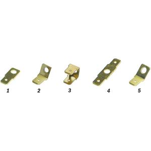 Rund-/Flachsteckverbindung - Flachstecker Messing 45 Grad 6,3x0,8 mm - 280182