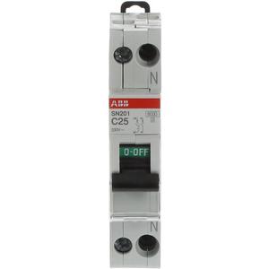 Leitungsschutzschalter - LS-Schutzschalter 1+N polig 6kA C-Char 25A 1TE - 2CSS255101R0254