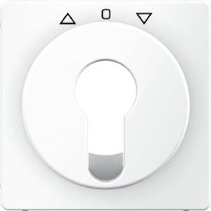 Abdeckung für Schalter, Taster, Dimmer, Jalousie - Zentralstück für Jalousie-Schlüsselschalter/-taster Q.1 weiß samt - 15066089