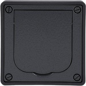 Kommunikationstechnik - Gehäuse mit Klappdeckel UP 1-fach Kunstoff grau - 2CKA001799A0913