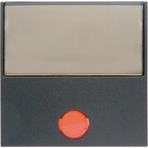 Abdeckung für Schalter, Taster, Dimmer, Jalousie - Wippe mit 5 beiliegenden Linsen und Beschriftungsfeld B1/B3/B7 Glas - 16961606