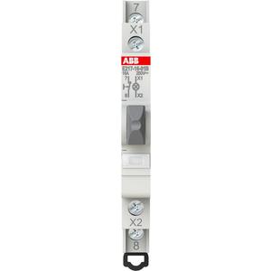 Taster Reiheneinbau - E217-16-01BLeuchttaster Weiss 16A 1Ö 250VAC mit LED 115-250VAC - 2CCA703250R0001