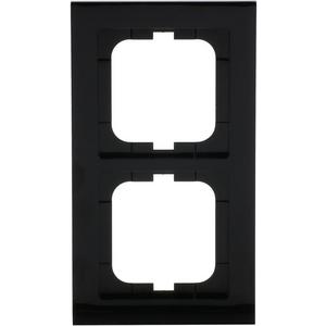 Abdeckrahmen - Abdeckrahmen 2-fach schwarz - Busch-axcent - 2CKA001754A4410
