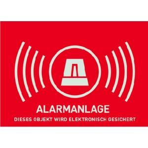 Warn-/Hinweisschild - Warn-Aufkleber Alarm ohne ABUS Logo 148x105mm - AU1322