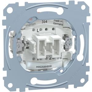 Installationsschalter - Aus/Wechselschalter-Einsatz 1-polig 10 AX AC 250 V Steckklemmen - MEG3116-0000