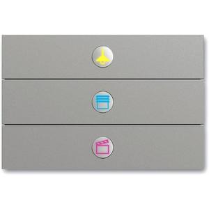 Mehrfach Bediengerät - Systemtechnik Unterputz Flächenbedienelement Bedienelement 3-fach - 2CKA006310A0122