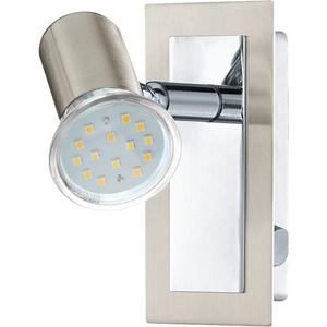 Anbauleuchte - Strahler ROTTELO nickel-matt chrom 1xGU10 5W LED - 90914