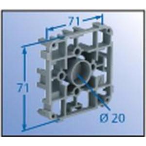 Zubehör für Dose/Gehäuse für Montage in der Wand/Decke - Gegenlager 1210-02 Sternprofil für Stützrohr DIN EN Ø 20 mm - A1210-02