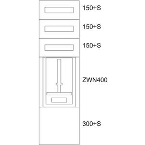 Komponente für den Ausbau (Schaltschrank) - Zählerverteiler Montageeinsatz Niederösterreich 400/12-1Z - 138006