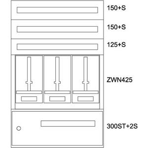 Komponente für den Ausbau (Schaltschrank) - Zählerverteilereinsatz Steiermark BPZ-MES-STN-800/12-3 - 137677