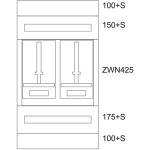 Komponente für den Ausbau (Schaltschrank) - Zählerverteilereinsatz Tirol BPZ-MES-TN-600/10-2Z - 137797