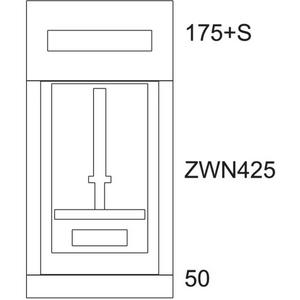 Komponente für den Ausbau (Schaltschrank) - Zählerverteiler Montageeinsatz Wien 400/7-1Z - 137951