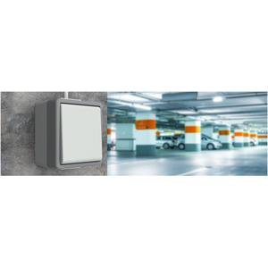 Siemens Delta Presa Schuko IP44 Con Coperchio A Scatto - 5UB4711, Grigio, Per Esterni E Ambienti Umidi