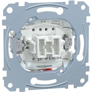 Taster - Taster-Einsatz Schließer 1-polig 10 A AC 250 V Steckklemmen - MEG3150-0000
