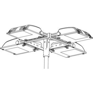 Zubehör für Lichtmast - Außen-Zubehör verzinkt Acc. 164 Mastaufsatzkonsole - 125-99809700