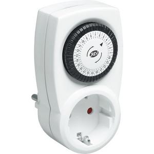 Steckdosenschaltuhr - Zeitschaltuhr mechanisch weiß - 0025200103