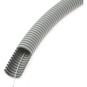 Elektro-Installationsrohr Kunststoff, vorverdrahtet - Panzerrohr vorverdrahtet FXPR 25 grau mit Einziehdraht 50m - 086305