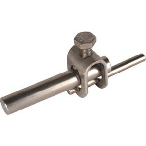 Anschlussklemme für Blitzschutz - Stangenklemme St/tZn Klemmbereich Rd/Rd: 8-10/16 mm - 380020