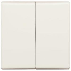 Abdeckung für Schalter, Taster, Dimmer, Jalousie - Wippe 2-fach weiß - Allwetter 44 (IP44) - 2CKA001731A1783
