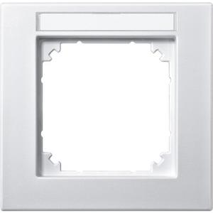 Abdeckrahmen - Abdeckrahmen 1-fach beschriftbar polarweiß matt - 476119