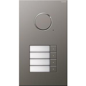 Türlautsprecher - Türstation Edelstahl 4-fach Türkommunikation Edelstahl - 250420