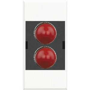 Kommunikationsanschlussdose LWL - Glasfasersteckdose für ST Fiberoptik-Stecker duplex 1-modulig - HD4268ST