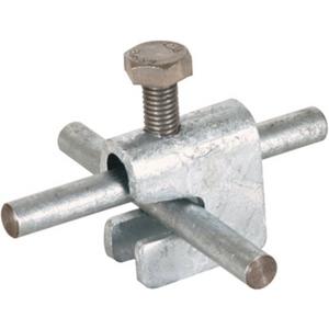 Verbinder für Blitzschutz - Verbindungsklemme f. Bewehrungen St/tZn Rd. 6-10 Rd./Fl 6-10/30 mm - 308025