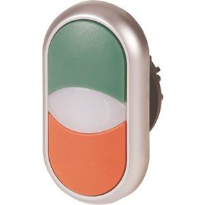 Frontelement für Drucktaster - Doppeldrucktaste M22-DDL-GR - 216698