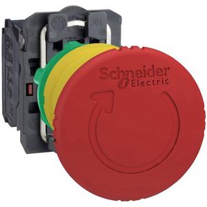 NOT-AUS-Taster, Komplettgerät - Not Halt/Not Aus Taster Ø 22 Ø 40 rot Drehentriegelung 2Ö - XB5AS8445