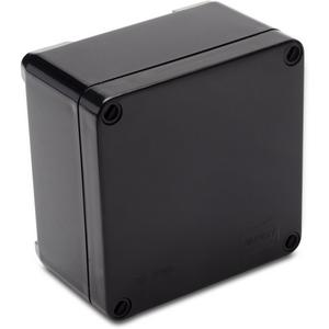 Dose, Gehäuse für Montage auf der Wand/Decke - PKGH100 OP HFT-Panzerkasten 105x105x64mm,hal.frei sw - 000528