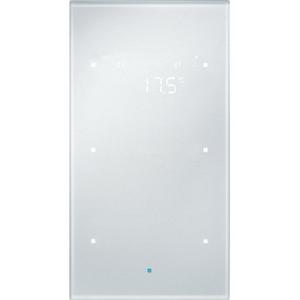 Tastsensoren KNX - Glas-Sensor 2fach mit Raumtemperaturregler TS Sensor Glas alu - 75642034
