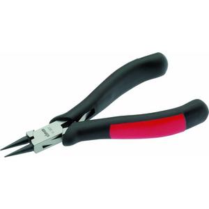 Rundzange - Elektr.-Rundzange 130mm,kurze Form,glatte Backen,Spitze 1,5 mm ø - 100822