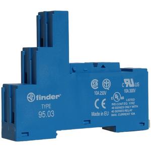 Relaissockel - Relaisfassung mit Schraubklemmen für Relaistyp 40.31 schwarz Serie 95 - 95.03