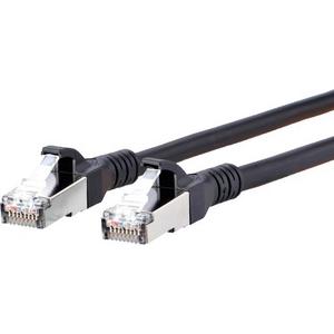 Patchkabel Kupfer - Patchkabel Kat6A 10GB_T AWG26 2RJ45 SFTP LS0H schwarz 10,0 m - 130845A000-E