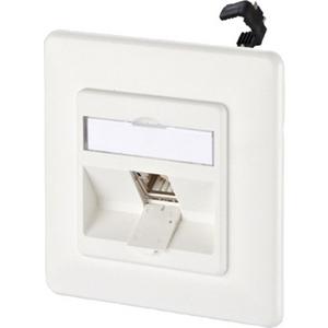 Kommunikationsanschlussdose Kupfer - Kommunikationsanschlussdose C6Amodul 1 Port 180°M UP reinweiß - 130B11D11002-E