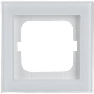 Abdeckrahmen - Abdeckrahmen 1-fach weißglas - Busch-axcent pur - 2CKA001754A4437