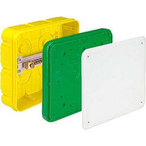 Betonbaudosen - Erdung Potentialausgleich-Kasten 16² für Ortbeton grün - A1297-75