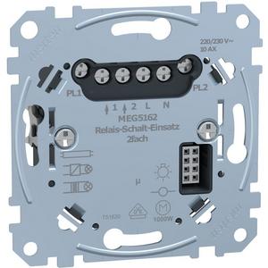 Elektronischer Schalter - Relais-Schalt-Einsatz 2-fach - MEG5162-0000