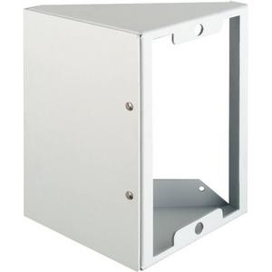 Montageelement für Türstation - 45 Grad Aufputz-Gehäuse 1-reihig für Größe 1 Alu silber - F8378