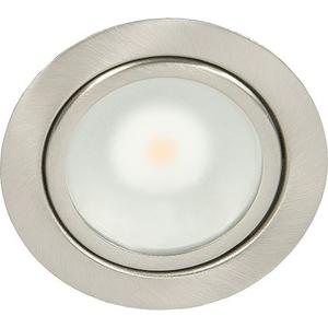 Downlights und Einbaustrahler - LED Möbeleinbaustrahler N 5020 COB LED nickel-gebürstet 3,3W warmweiß - 1850208409