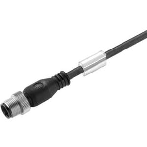 Konfektioniertes Sensor-Aktor-Kabel - Sensor/Aktor-Leitung 4-polig Einseitig offen M12 / 5 m - 9456100500