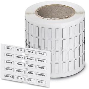 Kennzeichnungsmaterial - Kunststoffschild-Rolle EMLP (17X7)R weiß - 0826844