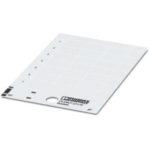 Kennzeichnungsmaterial - Kunststoffschild-Karte US-EMLP (70X15) weiß - 0830302