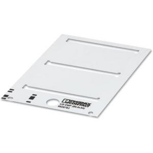 Kennzeichnungsmaterial - Einrastschildchen US-EMP (27X27) Silber - 0828853