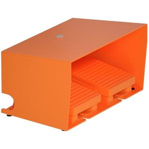 Fußschalter - Fußschalter doppelt XPE-R m. Schutzhaube Metallausf. orange 2Ö+2S - XPER3100D