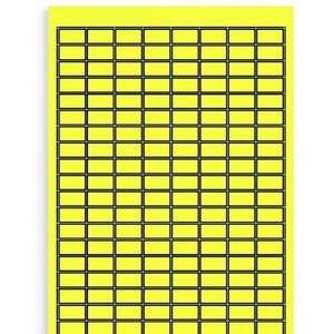 Kennzeichnungsmaterial - Gerätemarkierer Etikett 19 x 11 mm Gewebe acrylbeschichtet gelb - 1686170000