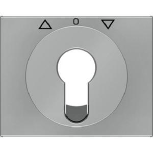 Abdeckung für Schalter, Taster, Dimmer, Jalousie - Zentralstück Jalousie-Schlüsselschalter/-taster K.5 Edelstahl lack. - 15047104