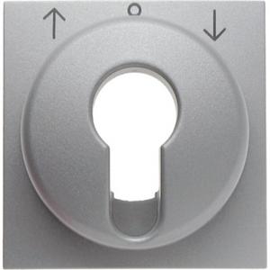 Abdeckung für Schalter, Taster, Dimmer, Jalousie - Zentralstück für Jalousie-Schlüsselschalter/-taster B.7 Alu matt - 15061404
