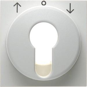 Abdeckung für Schalter, Taster, Dimmer, Jalousie - Zentralstück Jalousie-Schlüsselschalter S.1/B.3/B.7 polarweiß - 15061909